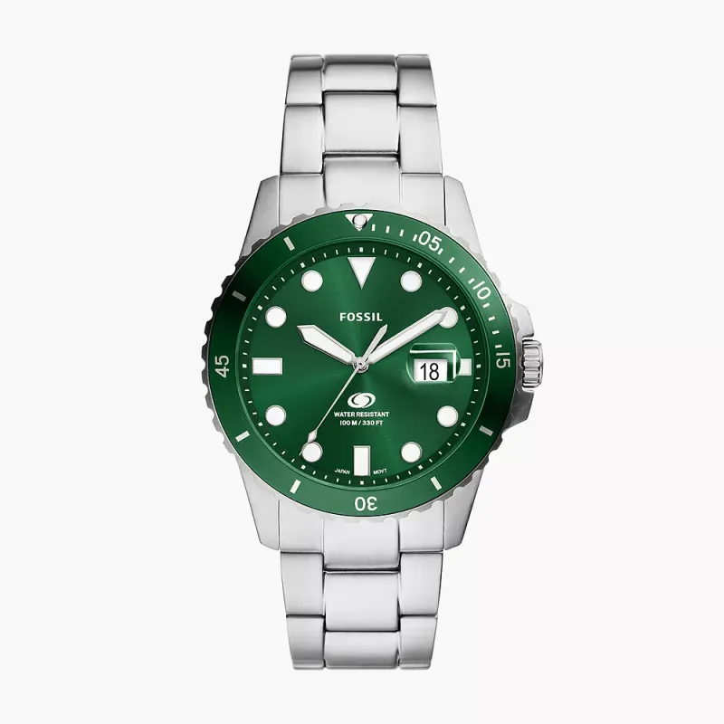 Fossil Blue Dive Three-Hand Date Stainless Steel Watch